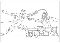 無料の子ども向け  Sport (Kids)のぬりえイラスト