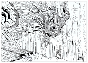 ダウンロード用の神話と伝説のぬりえイラスト