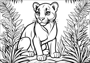 無料でその他の動物の子ども向けぬりえイラスト