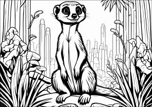 子ども向け無料のその他の動物のぬりえイラスト