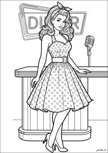 1950年代のピンナップガール 55556