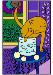 Werk von Anonym nach Henri Matisse - The Cat with the Goldfish (1914)