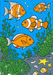 School of tropical fish をぬった 匿名 さんの作品