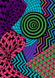 Creation by jonessavona15 from Black and white geometric optical illusions