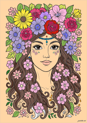 Werk von Anonym nach An enchanting floral portrait