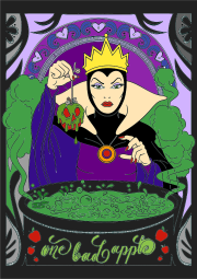 Creation by Anonymous from Snow White's Evil Queen prepares her poison apple