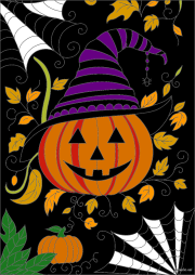 Creation by Anonymous from Pumpkin witch and cobwebs