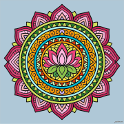 Creation by Anonymous from Mandala design with central flower