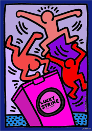 Werk von Anonym nach Drawing by Keith Haring for Lucky Strike