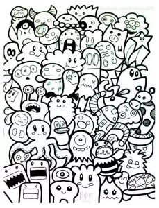 Printable coloring pages : Kawaii