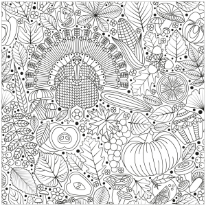 Printable coloring pages : Vegetable