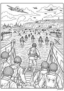 Printable coloring pages : War