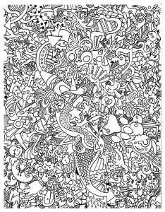 Printable coloring pages : Imaginary World