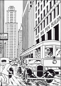 Printable coloring pages : Tintin