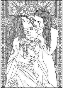 Printable coloring pages : Vampire