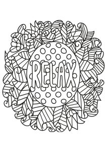 Printable coloring pages : Positive Thinking