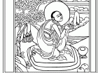 Printable coloring pages : Monk